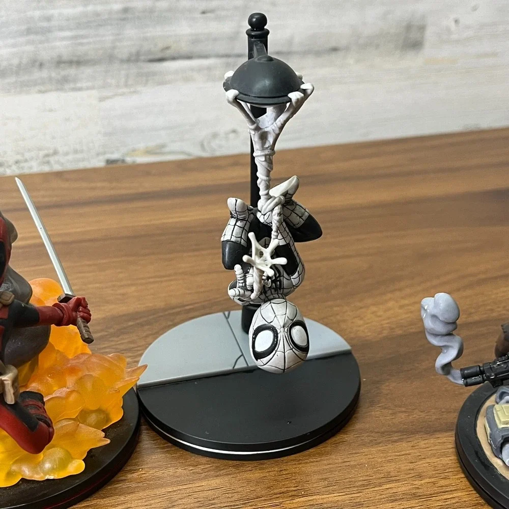 Marvel Q Fig Spider-Man Hulk‎ Deadpool Dr Strange Rocket Racoon and Groot